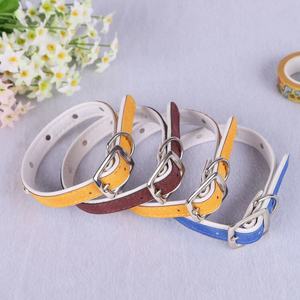 قابل للتعديل جودة عالية رخيصة الحيوانات الأليفة الكلب القط طوق الفرقة قلادة بو الجلود تشوكر شوك - Product Image 4