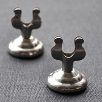 Soporte para Tarjetas de Lugar/Números de Mesa con Clip de Arpa, de Metal Dorado y Plateado, Clip Ancho para Tarjetas, Soporte para Menús, Soporte para Letreros con Base Redonda, Excelente Servicio