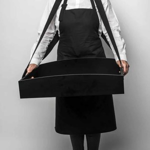 Bandejas de Madera para Aperitivos con Correa, Bandeja Grande Tipo Usherette, Bandejas para Servir en Noches de Cine, Porta Bebidas y Palomitas de Maíz Tipo Usherette - Product Image 6