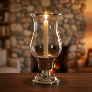 Vintage <b>Silver</b> Ceramic Hurricane Candle Holder Elegant <b>Lantern</b> Design for Home Decor Christmas Ambience for Candle Light Dinner - Product Image 6