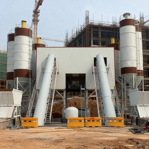 Planta Mezcladora de Concreto HZS120 de Alta Eficiencia, Venta al Por Mayor Directa de Fábrica en China, Silo de Cemento Grande, Bomba Controlada por PLC Incluida, Marca Corey - Product Image 3