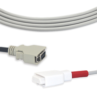 Câble SpO2 réutilisable compatible avec le moniteur Masimo, 2,2 mètres, câble adaptateur SpO2 de qualité médicale en TPU, sans latex