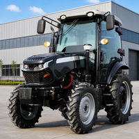 Tracteur compact 4x4 de 50 CV en gros, équipé d'un chargeur frontal et d'une pelle arrière, pour la production agricole