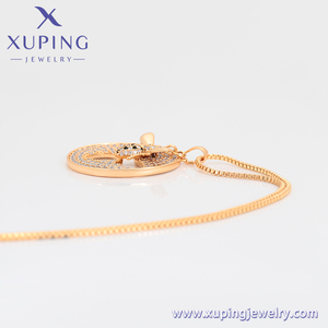 <span class=keywords><strong>XUPING</strong></span>-joyería de estilo Animal, collares redondos con patrón de abeja de cobre ambiental, color dorado de 18K, A00911756 - Product Image 6