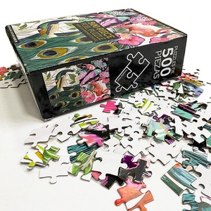 Nhà máy tùy chỉnh người lớn trẻ em câu đố 1000 mảnh động vật 1000 mảnh động vật Câu Đố thăng hoa Câu Đố khoảng trống với hộp - Product Image 2