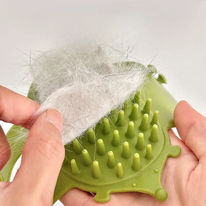 Cepillo de Silicona Plegable y Portátil para Mascotas, con Correa Ajustable, Cepillo de Masaje Flexible para Perros y Gatos - Product Image 3