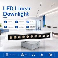 Nueva Lámpara LED Empotrable Moderna Antideslumbrante de Aluminio COB, Ajustable, Lineal, IP54, 5/10W, Multicabezal, Tipo Rejilla