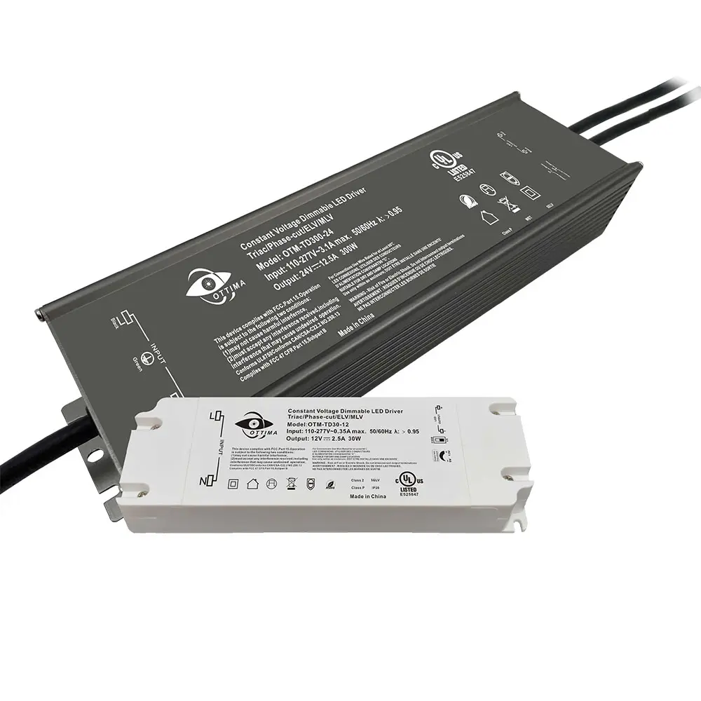 60W 100W 300w UL led karartma sürücü 12V 24V led su geçirmez güç kaynağı sürücü ip68 ip67 IP65 gerilim triyak kısılabilir led sürücüsü