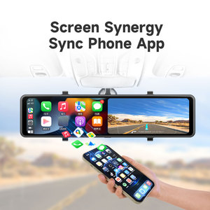 Aoedi A7 11.26 "<span class=keywords><strong>Car</strong></span> DVR Android Auto đài phát thanh ghi âm Máy ảnh gương Dash Cam phía trước và phía sau 4K wifi phổ Carplay hộp - Product Image 3