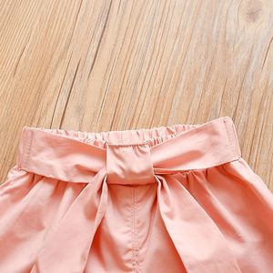 Produits les plus vendus : Ensemble formel pour bébés filles, chemisier sans manches brodé de couleur claire et pantalon ample - Product Image 5