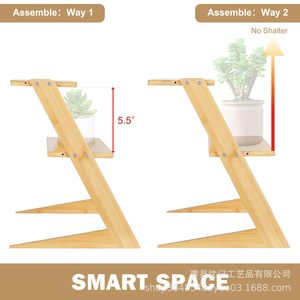 Wooden Plant Stand 3 Tier Multi Layer <b>Shelf</b> For Indoor Green Plants Home <b>Desktop</b> Storage Rack - Product Image 3