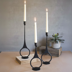 Vente en gros exportateur bougeoir décoratif de table en fer noir sur mesure pour la décoration intérieure mariage autres bougeoirs - Product Image 1