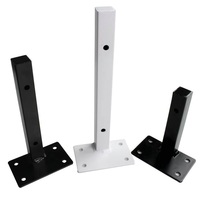 Supports d'étagère triangulaires en acier robustes, épaissis, à fixation murale, avec surface finitionnée au four