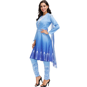 2025 nouveaux styles 2020 nouveau design fille robe Cosplay Costume princesse robe <span class=keywords><strong>elsa</strong></span> robe cosplay costume - Product Image 2