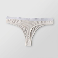 String blanc uni en polyester pour femme, taille basse, écologique, séchage rapide, respirant, motif uni pour sublimation