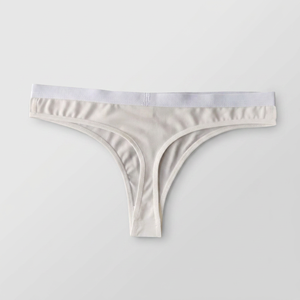<span class=keywords><strong>Perizoma</strong></span> da <span class=keywords><strong>donna</strong></span> a vita bassa in poliestere <span class=keywords><strong>bianco</strong></span>, ecologico, ad asciugatura rapida, traspirante, a tinta unita, per sublimazione - Product Image 3