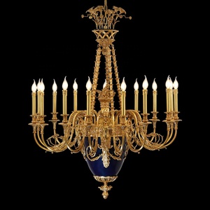 European <strong>Copper</strong> Hanging <strong>Lights</strong> Classical Luxury Brass Vintage Chandelier - Product Image 1