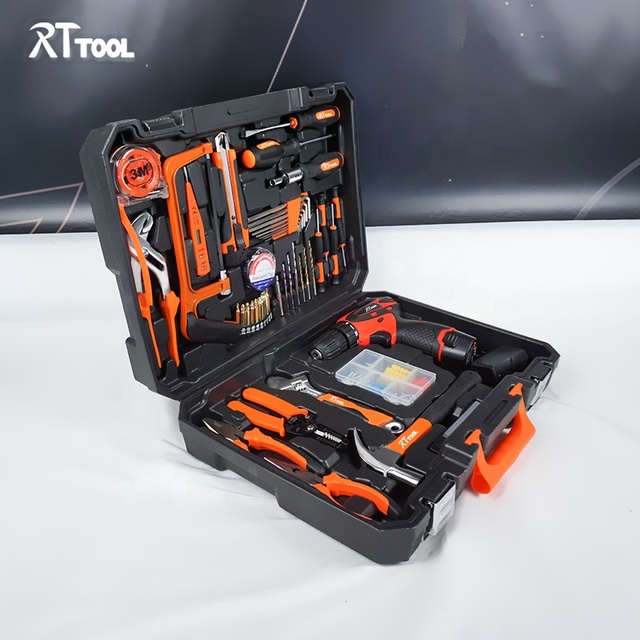 Electrical Maintenance Tool Boxes Kit Home Electrician Hand Tools with Plastic Storage OEM Customizable