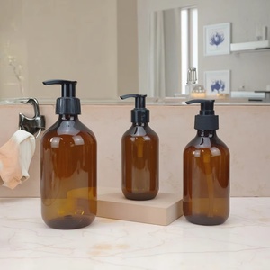 Wholesale <b>Empty</b> 200ml 300ml 500ml Pet <b>Plastic</b> Conditioner <b>Bottles</b> Shampoo Boston <b>Bottle</b> With Lotion Pump - Product Image 1
