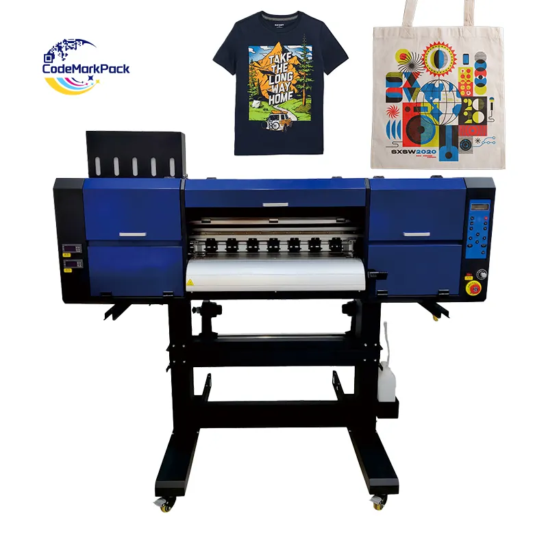 Huisdierfolie Rol Om Te Rollen Digitaal A1 60Cm Dtf Sticker 2 4720 I3200 A1 Printkop Warmteoverdracht Drukmachine Sublimatie Printer