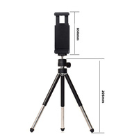 Evrensel Mini masa Tripod telefon Smartphone için Mini Tripod IPhone GoPro cep kamera standı cep telefonu tutucu klip