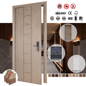 Puerta Cortafuego Interior para Hotel, Villa o Apartamento, Estándar Australiano Fd30, Puertas de Madera Maciza, Certificación AS <span class=keywords><strong>1905</strong></span>, Resistencia al Fuego de 90 Minutos - Product Image 3