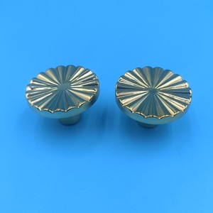<b>Copper</b> Zinc Alloy Cabinet <b>Knob</b> 30mm Round Sunflower Design For Drawer Door Handle - Product Image 2
