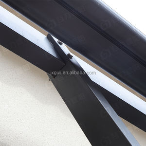 Auvent rétractable <span class=keywords><strong>électrique</strong></span> de luxe LED boîte complète autoportant pare-soleil coupe-vent aluminium épaissir Tube télécommande extérieure - Product Image 4