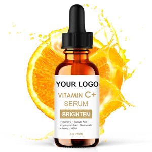 Sérum facial à l'acide hyaluronique et à la vitamine C, marque privée, pour booster l'éclat, hydrater, raffermir, éclaircir le teint - Product Image 1