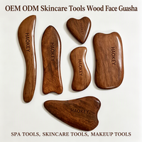 Planche en bois pour Gua Sha, masseur à grattoir, en bois naturel, 8 pièces