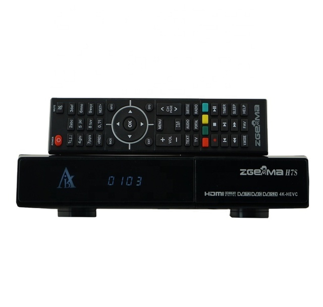 New Hot Selling Digital Singal 2*DVB-S2X+DVB-T2/C Triple Tuners 4K UHD TV Box Linux OS E2 ZGEMMA H7S With Ci+ OScam Functions