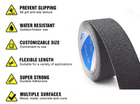 Ruban antidérapant de sécurité pour sol d'atelier, piscine, entrepôt, 50 mm * 5 m, imperméable, marquage de sécurité