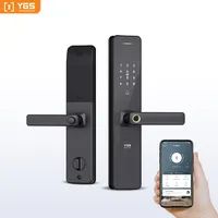 Cerradura Inteligente para el Hogar con Huella Dactilar, Duradera, Antioxidante, de Aleación de Aluminio, Entrada sin Llave, Contraseña, Bluetooth, Basada en la Nube, Wifi