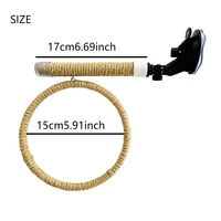 Jouet pour perroquet : Échelle spirale à ventouse, barre d'escalade, support en corde de chanvre et PVC, bâton de griffage, entraînement interactif