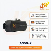 Chauffage au diesel OkyRie AS50-2 5KW 17000BTU pour camping-car, bateau, caravane, cabane, chauffage de stationnement au diesel