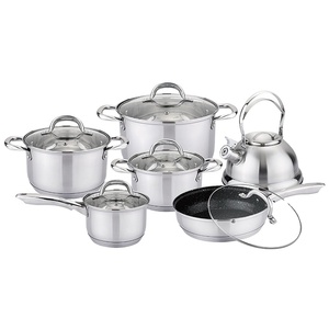 Olla grande de cocina comercial, juegos de utensilios de cocina de acero inoxidable para acampar, gran oferta - Product Image 1