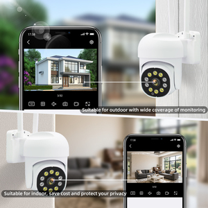 PAN tilt camera an ninh 355 ° xem hai chiều âm thanh tầm nhìn ban đêm đám mây lưu trữ CMOS cảm biến 3MP 4CH không dây PTZ CCTV Kit - Product Image 6