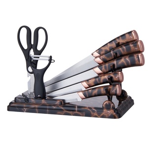 Household Stainless Steel Chef <b>Knife</b> <b>Set</b> Scissor Peeler Kitchen Tools Kitchen <b>Knife</b> <b>Set</b> With <b>Knife</b> Holder - Product Image 1