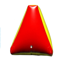 Bunker gonflable à deux pyramides pour les jeux de tir à granulés Air-soft Hide Body Interactive Gonflable Bunker