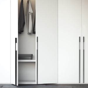 Aluminum Metal modern style black wardrobe door handel cabinet handle matte black