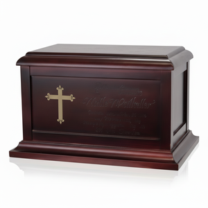 โกศใส่ศพทำจากไม้สำหรับผู้ใหญ่ชายหญิงโกศตกแต่งงานศพสไตล์โมเดิร์น - Product Image 1