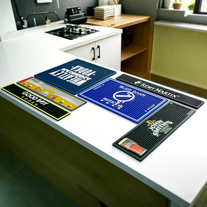 מותאם אישית pvc סיליקון בר סיליקון טפטוף מחצלות אנטי החלקה טבעי קוקטייל גומי בירה מזרן בר אביזרים - Product Image 3