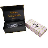 Boîte d'emballage en papier pour flacon d'huile essentielle, boîte cadeau rigide magnétique pour parfum avec insert en mousse