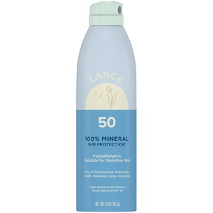 Lance Private Label Zinc Oxide Mineral <strong>Sunscreen</strong> Spray SPF50 Water Resistant Broad Spectrum UVAUVB protection for Sensitive Skin - Product Image 1