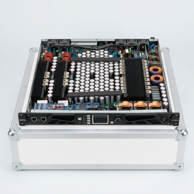 2-Channel Class D Amplifier With DSP Professional Power Amplifier 2x4200W Stereo for Stage Line Array Speaker Club Audio System