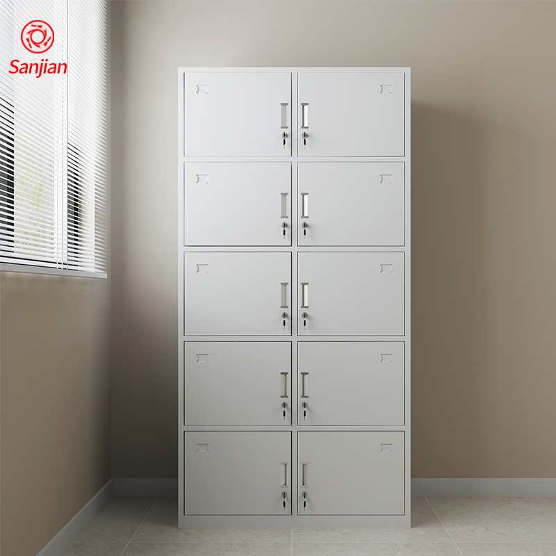 Sanjian new colours 10 doors mini almirah wardrobe otobi furniture steel almirah design in bangladesh price