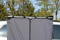 Overland Wholesale Tente de toit 4x4 en aluminium, grande, pliable et portable, pour voiture, avec fonction de douche et toilettes pour l'intimité du véhicule