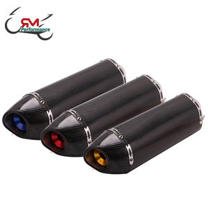 Silenciador Universal de escape de motocicleta de fibra de carbono completo para YAMAHA R3 MT09 <span class=keywords><strong>MT07</strong></span> FZ6 silenciador de carreras - Product Image 1