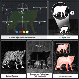 MINI-IR-335 열화상 스코프 384*288 열화상 장치, 35mm 렌즈 50Hz 사냥 및 야외 적외선 야간 투시경 - Product Image 4