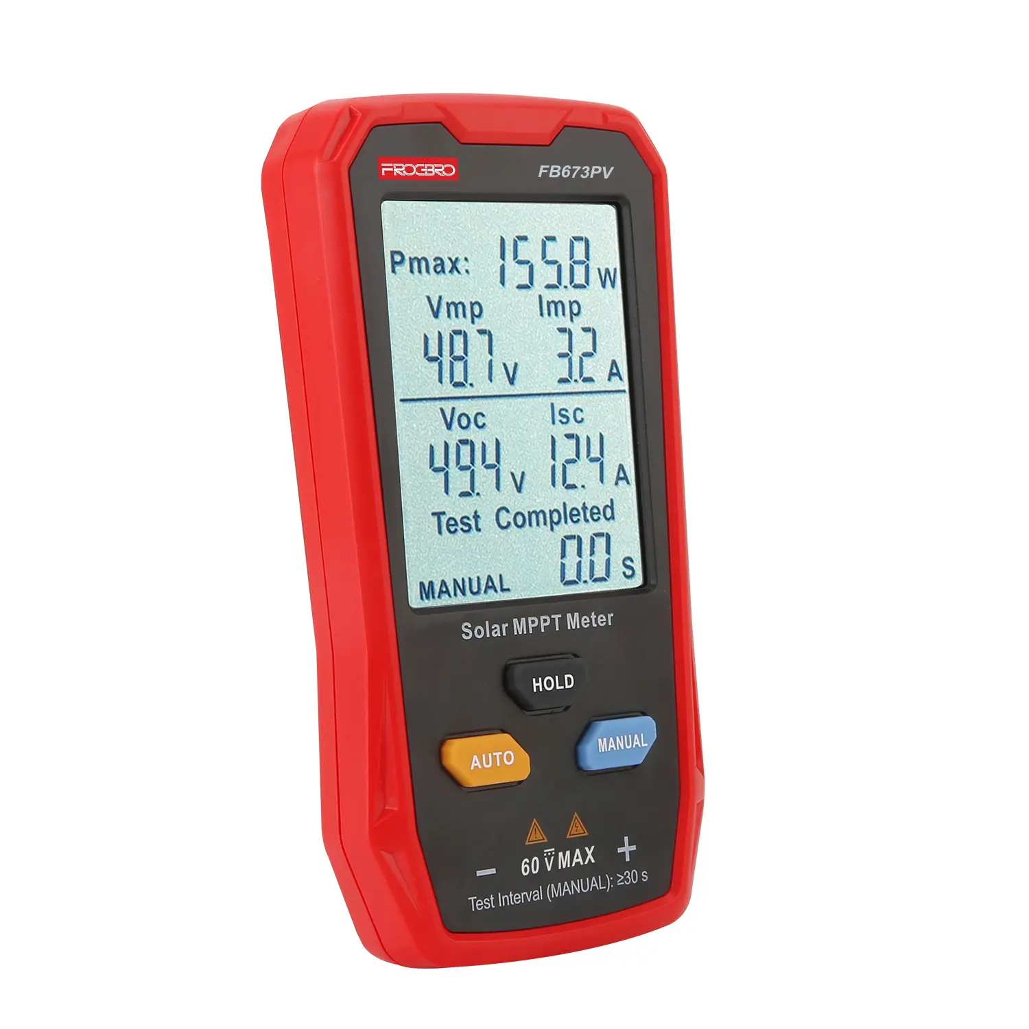 FROGBRO FB673PV LCD MPPT GÜNEŞ PANELI PV Tester multimetre 800W akıllı akım voltmetre dijital metre güneş enerjisi test cihazı